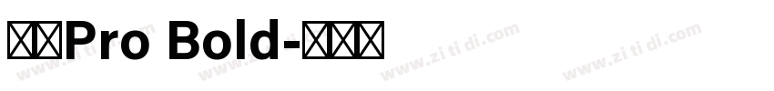 日产Pro Bold字体转换